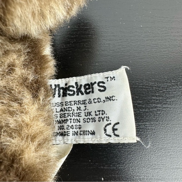 Russ Berrie Whiskers the Cat Plush Stuffed Animal Brown Tabby Kitty 7" Vintage - Picture 6 of 6